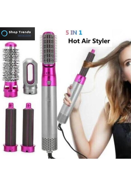 In 1saç Kurutma Makinesi Seti Profesyonel Sıcak Hava Şekillendirici Yüksek Kaliteli Hava Tarak Şekillendirici Için Bir Adım Elektrikli Saç Fırçası Dolgunlaştırıcı Set (Yurt Dışından)