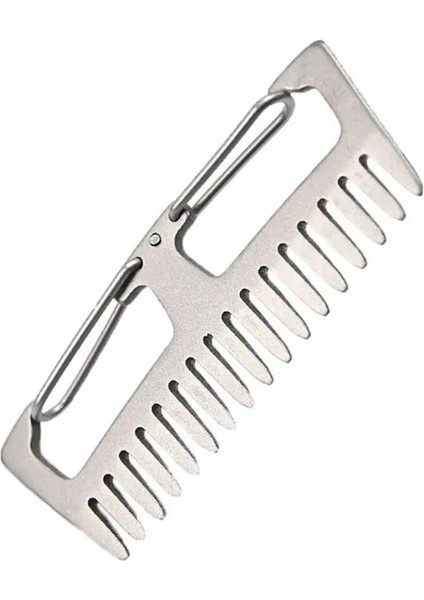 Faydalı Saç Fırçası Dayanıklı Taşınabilir Aşınmaya Dayanıklı Titanyum Bushcraft Cep Tarak Tarak Çok Fonksiyonlu (Yurt Dışından) fırsatları