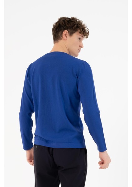 Bisiklet Yaka Slim Fit Basic Erkek Kazak