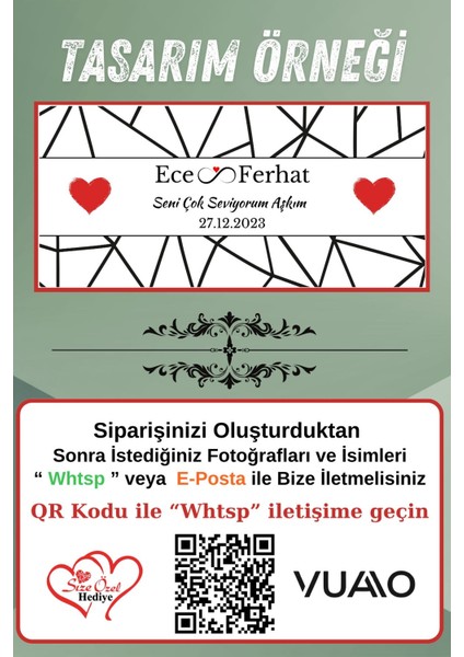 Kişiye Özel Isimli & Tarihli Desenli Kupa Bardak - Isme Özel Baskılı Kupa Bardağı