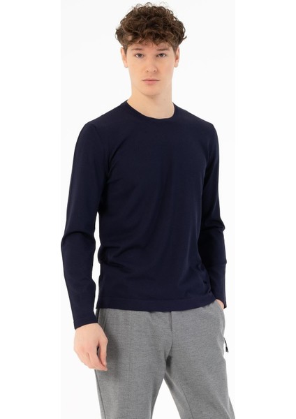 Bisiklet Yaka Slim Fit Basic Erkek Kazak fiyatları