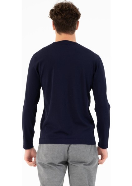 Bisiklet Yaka Slim Fit Basic Erkek Kazak fırsatları