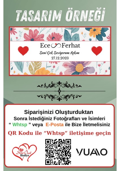 Kişiye Özel Isimli & Tarihli Desenli Kupa Bardak - Isme Özel Baskılı Kupa Bardağı