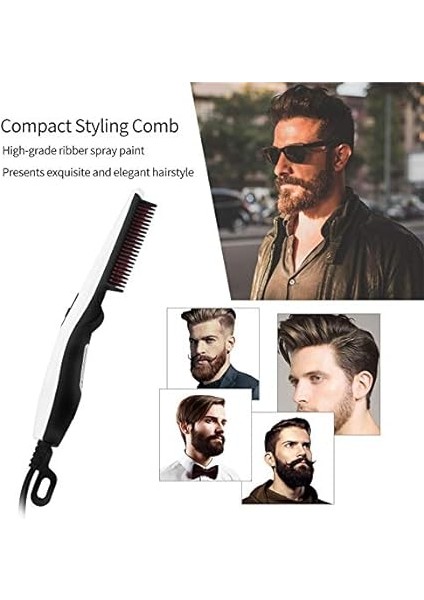 Elektrikli Sakal ve Saç Düzleştirici Fırça Profesyonel Ptc Isıtma Ütüler Erkekler Kadınlar Için Kıvırmak Düz Saç Bakımı Şekillendirici Araçları (Yurt Dışından) modelleri