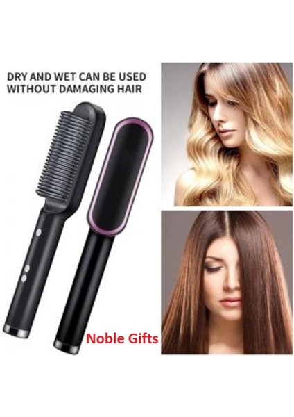 Saç Düzleştirici Seramik Isıtmalı Saç Fırçası HQT-909B (Yurt Dışından)