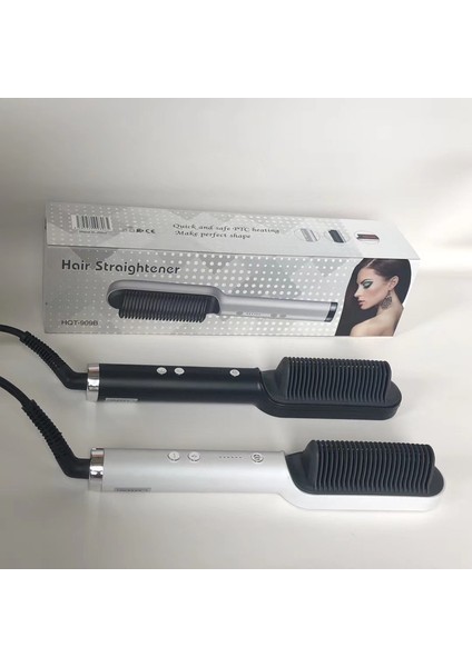 Saç Düzleştirici Seramik Isıtmalı Saç Fırçası HQT-909B (Yurt Dışından) modelleri