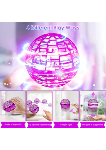 Hellokimi F-Lying Ball S-Pinner T-Oy Mini El C-Kontrollü 360° T-Oys Fly Orb Dönen M-Agic D-Rone F-Lying B-Oomerang C-Çocuklar Için Toplar (Yurt Dışından) modelleri