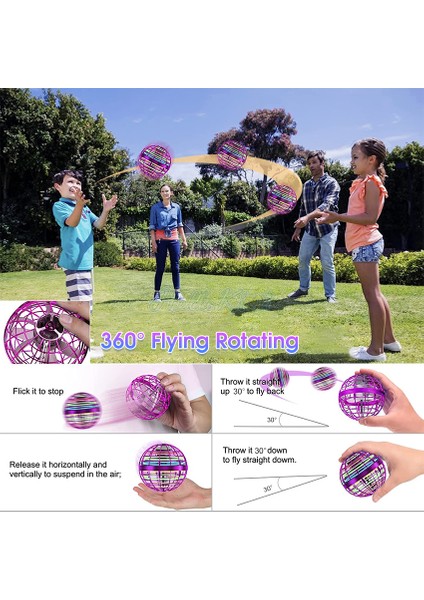 Hellokimi F-Lying Ball S-Pinner T-Oy Mini El C-Kontrollü 360° T-Oys Fly Orb Dönen M-Agic D-Rone F-Lying B-Oomerang C-Çocuklar Için Toplar (Yurt Dışından) fırsatları