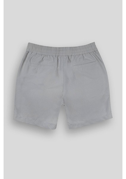 Çizgi Desenli Gizli Bağcıklı Erkek Şort fiyatları