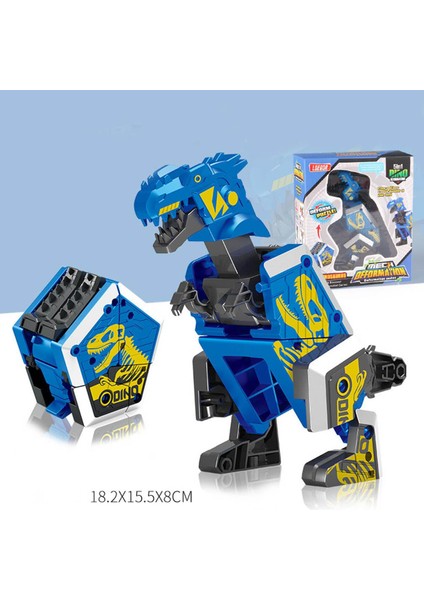 Yfashion Ldren Yaratıcı Deformasyon Robot Aydınlanma Bulmaca Dıy Yapı Taşı Oy Gömülü Dinozor (Yurt Dışından)