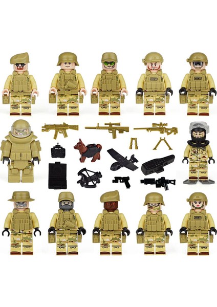 Donanma Seal'leri Uçan Kaplanlar Askeri Temalı Minifigürler Seti (Yurt Dışından)