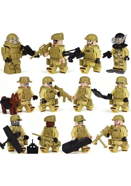 Donanma Seal'leri Uçan Kaplanlar Askeri Temalı Minifigürler Seti (Yurt Dışından) modelleri
