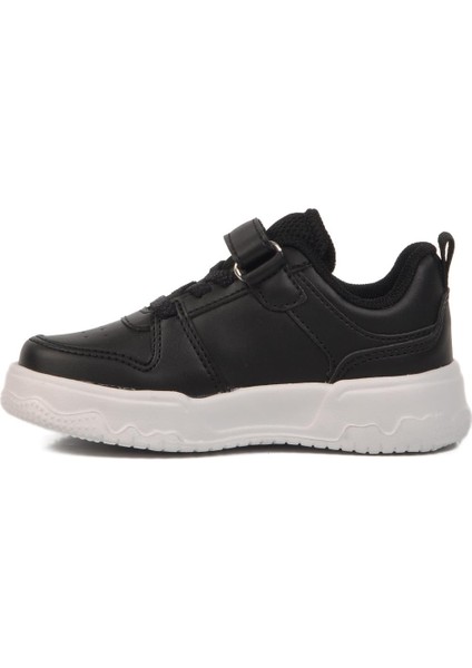 Siyah Cırtlı Unisex Çocuk Spor Ayakkabı 1603 B