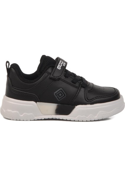 Siyah Cırtlı Unisex Çocuk Spor Ayakkabı 1603 B