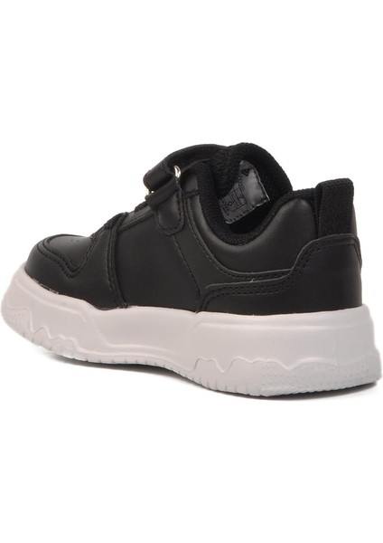 Siyah Cırtlı Unisex Çocuk Spor Ayakkabı 1603 B