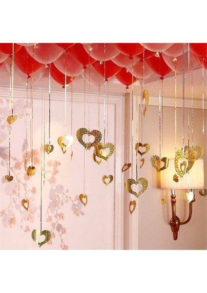 100 Balonlar Kalp Şeklinde Payet Kolye Dekorasyon Balon Aksesuarları Düğün Odası Dekorasyon Doğum Günü Partisi Düğün Malzemeleri (Yurt Dışından) modelleri