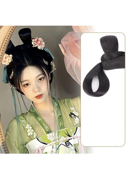 Tavşan Kulakları Çin Kabarık Peruk Güvenli Kalmak Rahat Çin Antik Kostüm Cosplay Için Saçlara Zarar Vermez (Yurt Dışından) modelleri