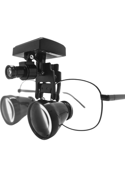 Hiperlupa LT355 Sabit Büyüteç Gözlük Ttl 3.5x Siyah 5W LED Lambal Ince Çerçeve Dental Loupe Gözlük indirimleri