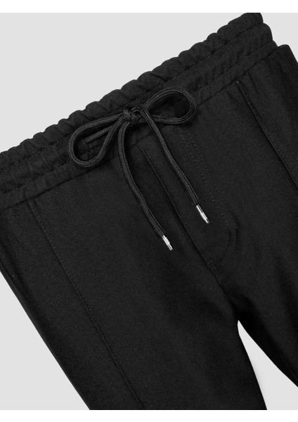 Paçası Ribanlı Beli Lastikli Jogger Erkek Pantolon