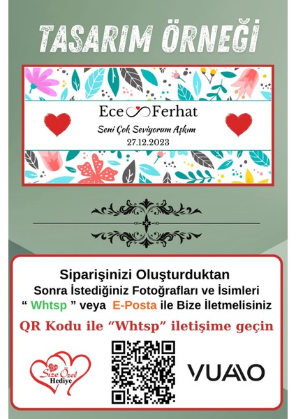 Kişiye Özel Isimli & Tarihli Desenli Kupa Bardak - Isme Özel Baskılı Kupa Bardağı