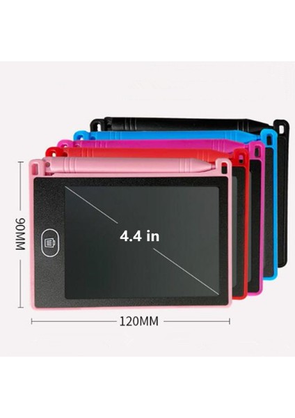 Adet 4.4 Inç Elektronik Çizim Tahtasında LCD Ekran Yazma Tableti El Yazısı Pedi Kalem ile Dijital Grafik Çizim Tabletleri (Yurt Dışından) fiyatları