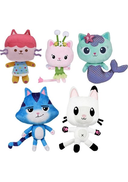 Gabby Dollhouse Peluş Oyuncaklar Kawaii Mercat Karikatür Doldurulmuş Hayvanlar Denizkızı Kedi Bebek Evi Peluş Bebek Çocuk Doğum Günü Hediyeleri (Yurt Dışından) indirimleri
