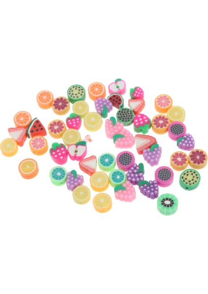 50 Adet 10MM Dıy Takı Bulguları Polimer Kil Boncuk Meyve Parçaları Dilimleri (Yurt Dışından) indirimleri