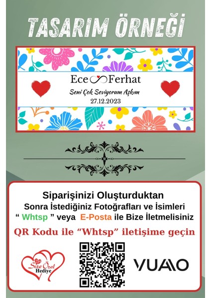 Kişiye Özel Isimli & Tarihli Desenli Kupa Bardak - Isme Özel Baskılı Kupa Bardağı