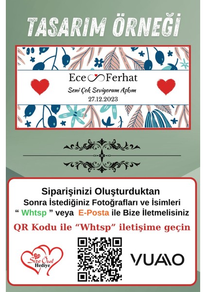 Kişiye Özel Isimli & Tarihli Desenli Kupa Bardak - Isme Özel Baskılı Kupa Bardağı modelleri