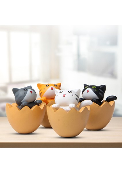 Childrenworld Kedi Figürü Bahçe Doll Koleksiyon Yumurta Kabuğu Kedi Figürü Dekorasyon (Yurt Dışından) fiyatları