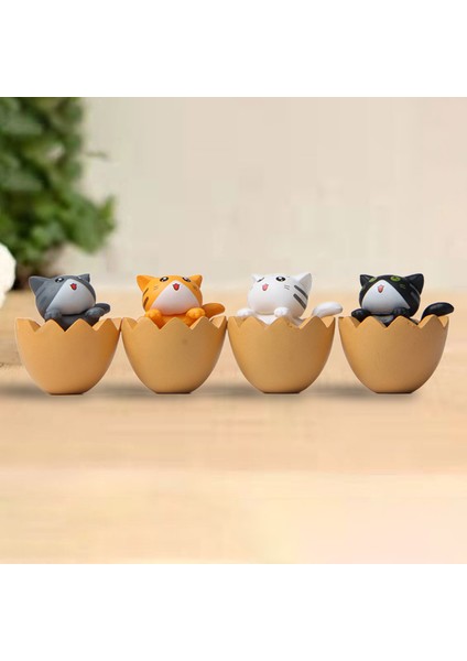 Childrenworld Kedi Figürü Bahçe Doll Koleksiyon Yumurta Kabuğu Kedi Figürü Dekorasyon (Yurt Dışından) modelleri