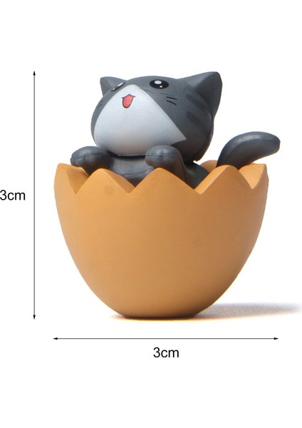 Childrenworld Kedi Figürü Bahçe Doll Koleksiyon Yumurta Kabuğu Kedi Figürü Dekorasyon (Yurt Dışından) indirimleri