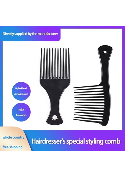Büyük Diş Tarağı, Uzun ve Geniş Diş Tarağı Masaj Uzun Saç Tarağı, Kıvırcık Saç Tarağı, Kuaförlük Saç Uzatma, Shunfa Tarağı, Tarak (Yurt Dışından)