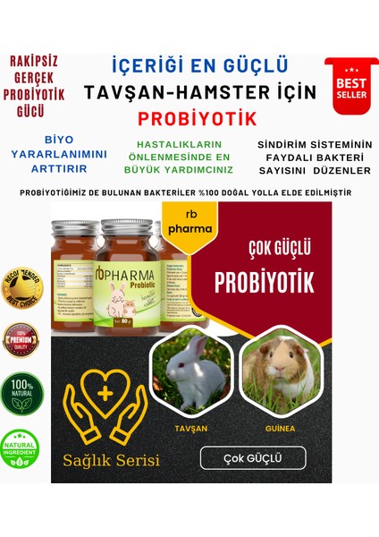 Kemirgen Probiyotiği Güçlü Içerik Rb Pharma 80GR ( Hızlı Sonuç Verir )