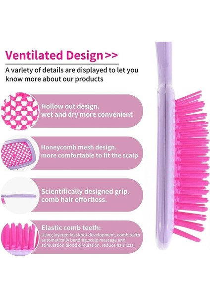 Karışık Saç Tarak Dolaşık Açıcı Saç Fırçası Büyük Plaka Masaj Tarak Saç Fırçaları Oymak Berber Tarak Salon Saç Şekillendirici Araçları (Yurt Dışından) modelleri