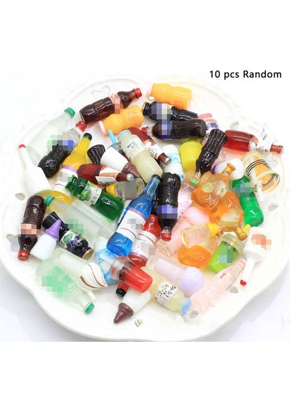 10 Adet/takım Mini Içecekler Minyatür Gıda Modelleri Dollhouse Aksesuarları (Desenler Rastgele Teslimat) (Yurt Dışından) fırsatları