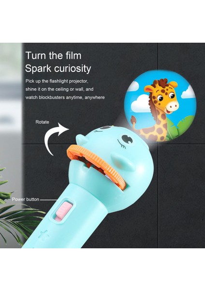 Childrenworld Işıklı El Feneri Çeşitli Desenler Ebeveyn-Çocuk Interaktif Işıklı Projektör El Feneri (Yurt Dışından) indirimleri