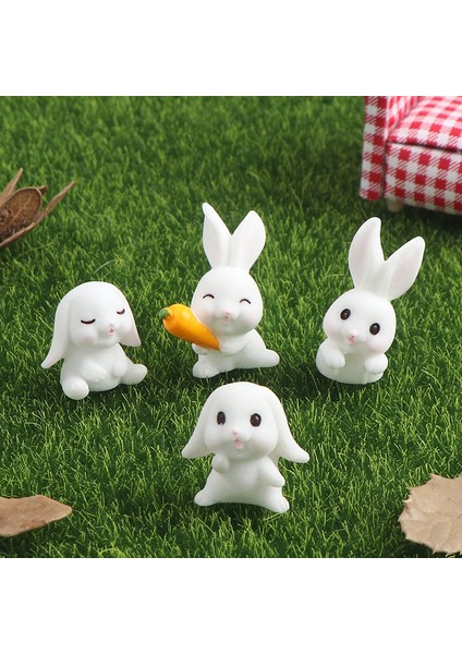 Adet Paskalya Tavşanı Havuç Minyatür Bahçe Dekor Mini Tavşan Paskalya Kek Dekor (Yurt Dışından) fiyatları