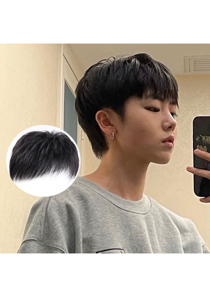 Peruk Erkek Postiş Kimyasal Fiber Yüksek Sıcaklık Fiber Ek Saç Örtüsü Gri Saç Doğal Nefes Alabilir Saç Takviye Parçası (Yurt Dışından) modelleri