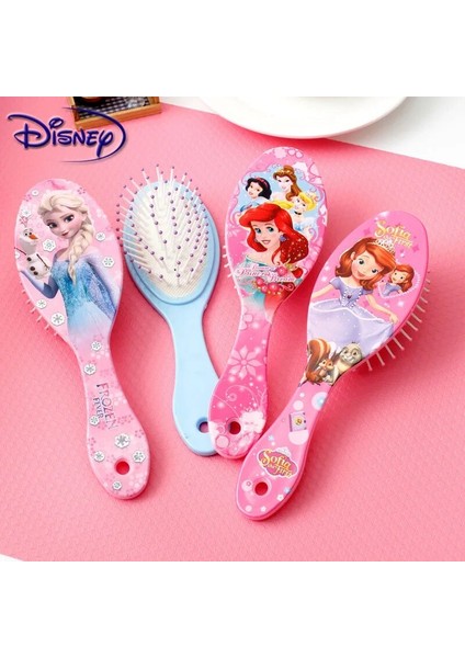 Prenses Minnie Dondurulmuş Tarak Karikatür Sevimli Güzellik Moda Oyuncaklar Kıvırcık Saç Fırçası Tarak Anti-Statik Fırça Tarak Disney (Yurt Dışından)