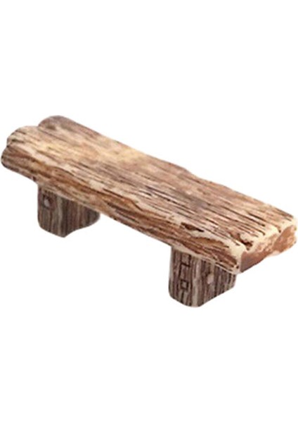 2 Adet Banklar Minyatür Süsler Peri Bahçe Bonsai Dekor Dollhouse Aksesuarları (Yurt Dışından)