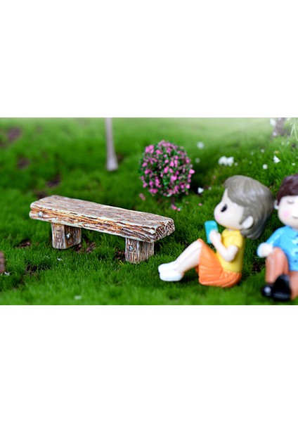 2 Adet Banklar Minyatür Süsler Peri Bahçe Bonsai Dekor Dollhouse Aksesuarları (Yurt Dışından) modelleri