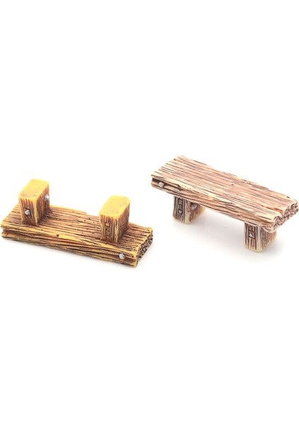 2 Adet Banklar Minyatür Süsler Peri Bahçe Bonsai Dekor Dollhouse Aksesuarları (Yurt Dışından) fırsatları