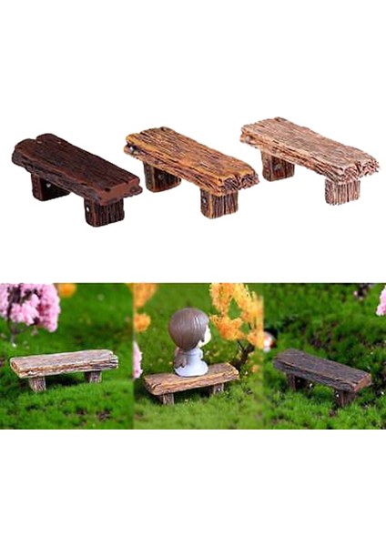 2 Adet Banklar Minyatür Süsler Peri Bahçe Bonsai Dekor Dollhouse Aksesuarları (Yurt Dışından) indirimleri