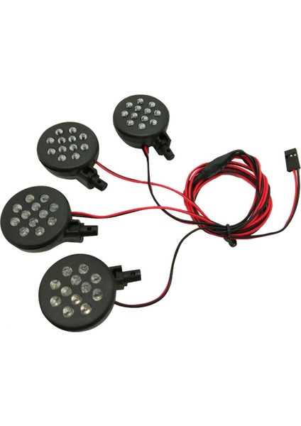 Haoen 4 LED Işıkları Alıcı Kiti Plastik Kabuk Lotus Farlar 1/5 Hpı Baja Rovan King Motor 5b Rc Araba Parçaları Aksesuarları (Yurt Dışından)