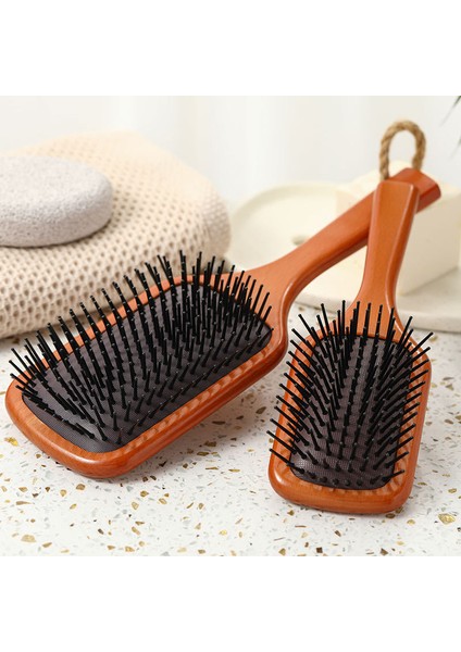 Masaj Tarak Gasbag Anti Statik Saç Hava Yastığı Ahşap Saç Fırçası Islak Kıvırcık Detangle Saç Fırçası Kuaförlük Şekillendirici (Yurt Dışından) fiyatları