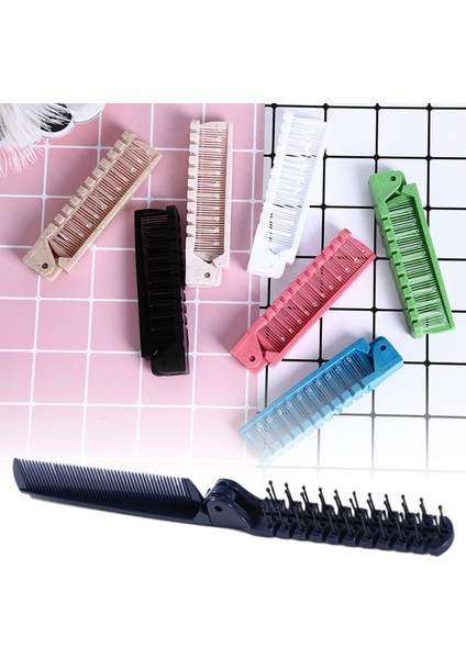 Taşınabilir Seyahat Saç Tarağı Fırçası Katlanabilir Masaj Saç Tarağı Anti-Stati Sandalye Tarağı (Yurt Dışından)