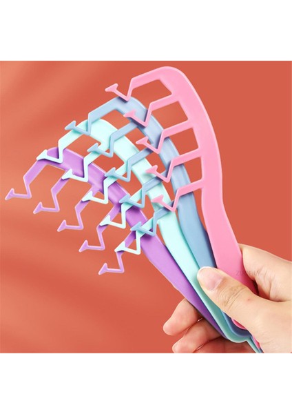 Yeni Z Şekli Saç Tarak Kıvırcık Saç Tarak Saç Yarık Tarak Profesyonel Anti-Statik Masaj Saç Derisi Tarak Taşınabilir Saç Şekillendirici Araçları (Yurt Dışından)