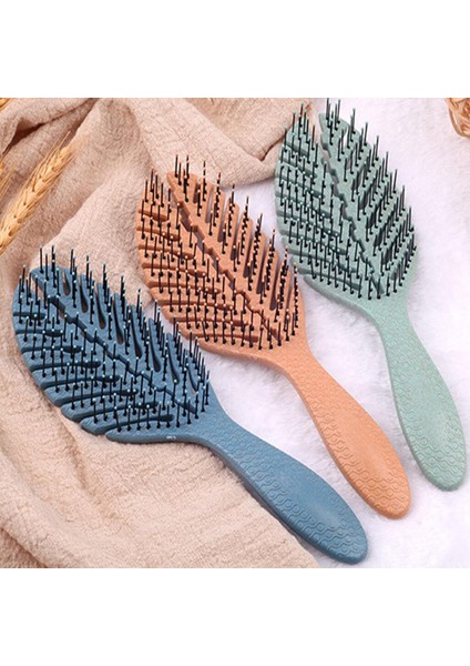 Saç Tarak Kafa Derisi Masaj Saç Fırçası Islak Kıvırcık Detangle Tarak Dolaşık Açıcı Saç Fırçası Kadın Salon Kuaförlük Şekillendirici Araçları Berber (Yurt Dışından)