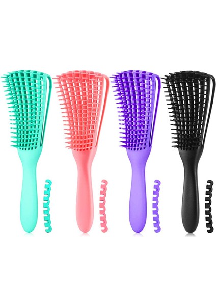 Dolaşık Açıcı Fırça Kadın Dolaşık Açıcı Saç Fırçası Ahtapot Kıvırcık Saç Fırçası Şampuan Fırçası Sihirli Saç Fırçası Saç Derisi Masaj Saç Tarak (Yurt Dışından)